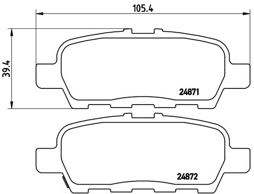 FREN BALATASI ARKA NISSAN JUKE 11 13-SUZUKI GRAND VITARA 2.0 - 1.9 DDIS 05 15