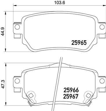 FREN BALATASI ARKA NISSAN QASHQAI J11 2013- XTRAIL T32 15- RENAULT KADJAR KOLEOS 2015-