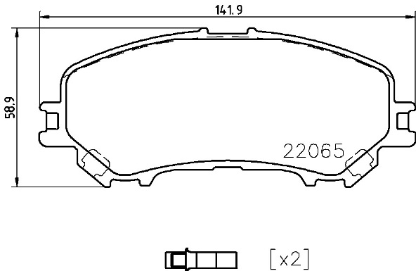 BALATA FREN ON- NISSAN QASHQAI 1.5-1.6DCI 13 -X-TRAIL 1.6DCI 13 5 KOLTUK