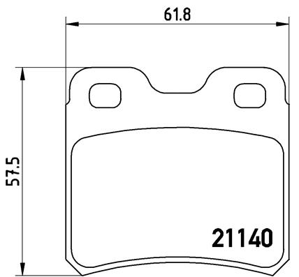 ARKA FREN BALATASI VECTRA A 88-95 ASTRA F 94-98 CALIBRA A 90-97 KADETT E 86-91 VECTRA B 96