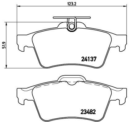 FREN BALATASI CADILLAC BLS 04/06- -CADILLAC BLS WAGON 12/07- -CHEVROLET VECTRA 01/05- -CHEVROLET VEC