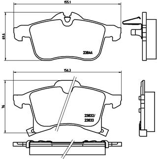 ÖN BALATA ASTRA H 04 MERIVA 03 ZAFIRA 05 CORSA C D 03 COMBO 04