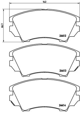 ÖN BALATA OPEL ASTRA J 12 14 INSIGNIA 08 11 ZAFIRA 11 SAAB 9.5 10 17 JANT GDB1783