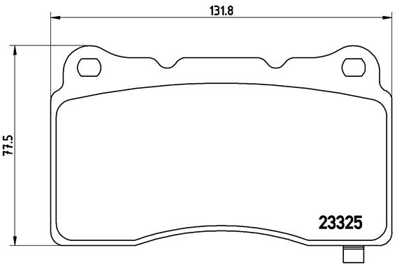 BALATA FREN ON- SUBARU IMPREZA 05 12 2.0-2.5 WRX STI-TESLA S 5YJS 60 16-