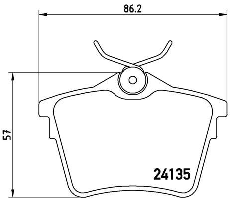 ARKA FREN BALATASI PEUGEOT P407 1.6 HDI 1.8-2.0 04 607 00 CITROEN C5 08