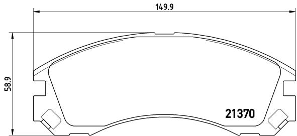 BALATA FREN ON- MITSUBISHI PAJERO 90 99/GALANT 96 03 LOW-MET