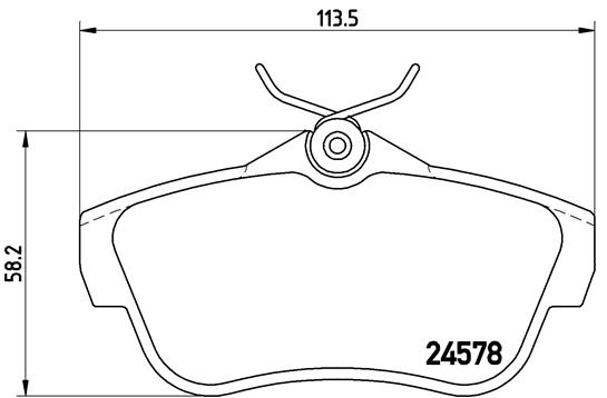 FREN BALATASI ARKA FIAT SCUDO 1.6JTD-2.0JTD 07-CITROEN JUMPY 1.6HDI 2.0HDI 07-