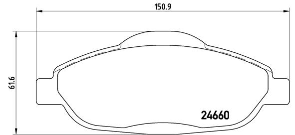 ÖN BALATA P308 1.4 1.6 HDİ 2.0 HDİ 07 P308 SW 07 P308 CC 1.6 HDİ 09 P3008 13 1.6 HDI-VTI