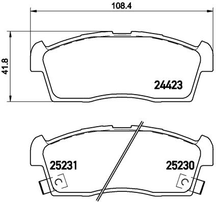 FREN BALATASI ARKA - HYUNDAI I10 08 12/KIA PICANTO 04 10