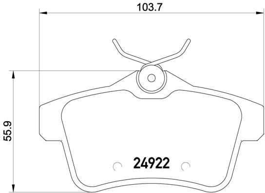 ARKA FREN BALATASI PEUGEOT P3008 09 16 P5008 09 17 P508 10 18 P308 GTI-RZC 10 14 CITROEN C4 09 16 DS4-DS5 11 15