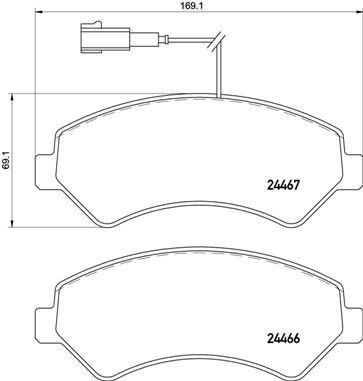 ÖN BALATA BOXER 06 JUMPER 06 DUCATO 06 169.1X69.1X19
