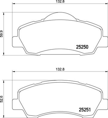 ÖN FREN BALATASI PEUGEOT P301 12 P308 13 CITROEN C-ELYSEE 12 C4 14 266MM