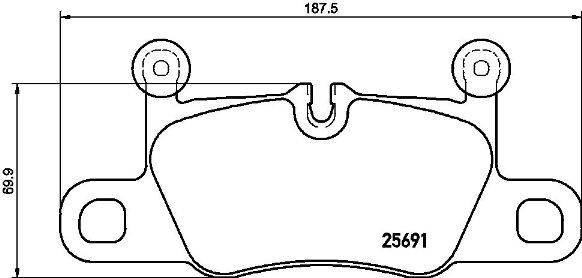 ARKA BALATA PORSCHE 911 2011-2019 PANAMERA 2011 2016