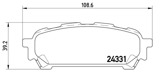 BALATA FREN ARKA- SUBARU IMPREZA 00 07/FORESTER 03 08