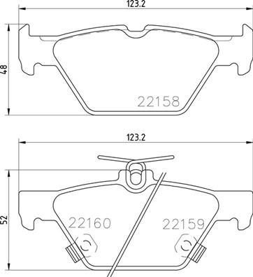 FREN BALATASI ARKA SUBARU IMPREZA 1.6 İ AWD 16- /OUTBACK 2.0 2.5 15- LOW-MET