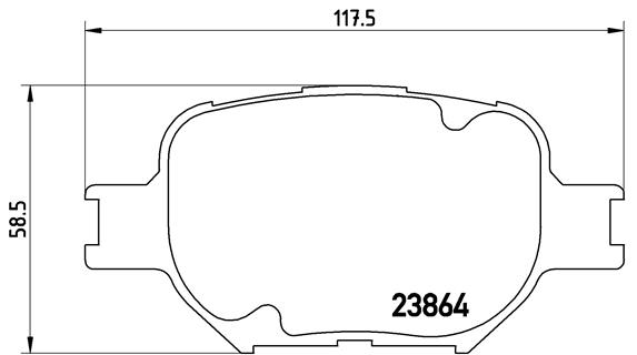 FREN BALATASI ON TOYOTA COROLLA VERSO 1.8/2.0D 01-04 LOW-MET