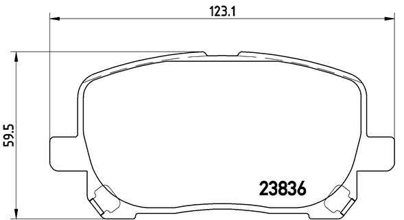 BALATA FREN ON- TOYOTA AVENSIS 03 08 2.0 VVTI