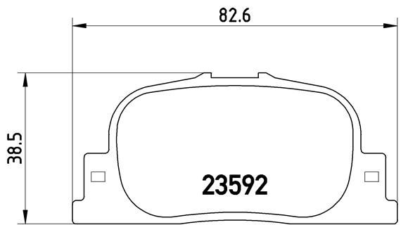 FREN BALATASI ARKA- TOYOTA CAMRY 86 99