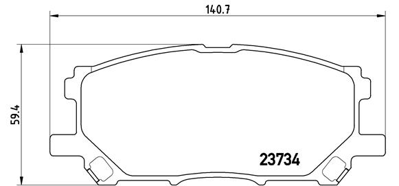 ON FREN BALATASI LEXUS RX 300 03- LOW-MET