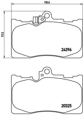 FREN BALATASI ARKA LEXUS GS 300 350 450 460 LEXUS RC 350 14-