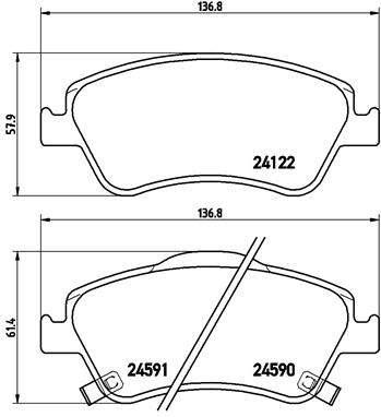 FREN BALATASI ON COROLLA D4D 07-12 AURIS D4D 07-12 COROLLA 1.4 D4D 2013-