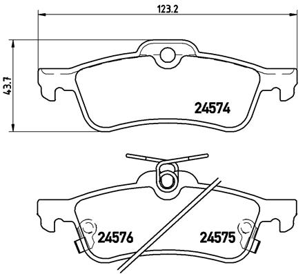 FREN BALATASI ARKA- TOYOTA YARIS -11 1.5 HYBRID 12- FR HONDA CIVIC 1.4 12- 1.6 ID-TEC 13-