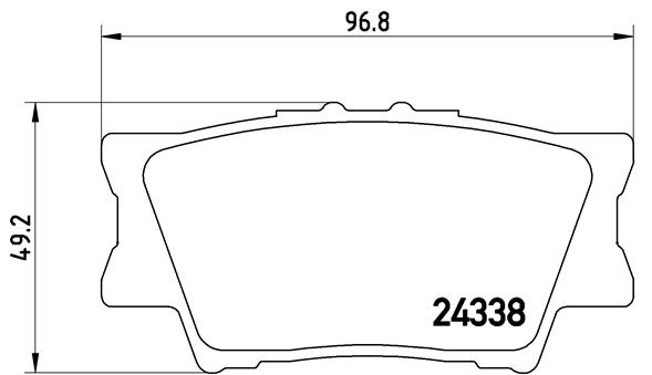 FREN BALATASI ARKA- TOYOTA RAV4 06 11/CAMRY 06 11