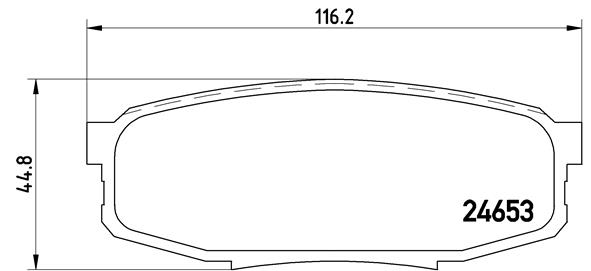 BALATA FREN ARKA- TOYOTA LANDCRUSIER 09 12
