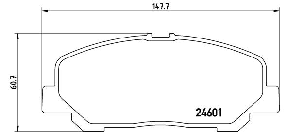FREN BALATASI ARKA TOYOTA PREVIA 2.4 3.5 05- ALPHARD 3.5 08 -14 LOW-MET