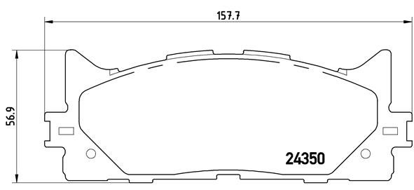 BALATA FREN ON- TOYOTA CAMRY 06 11
