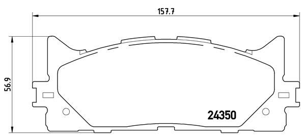 FREN BALATASI LEXUS ES V4 03/06-12/12-LEXUS ES V6 06/12-06/18-TOYOTA GAC CAMRY V4 06/06-12/1