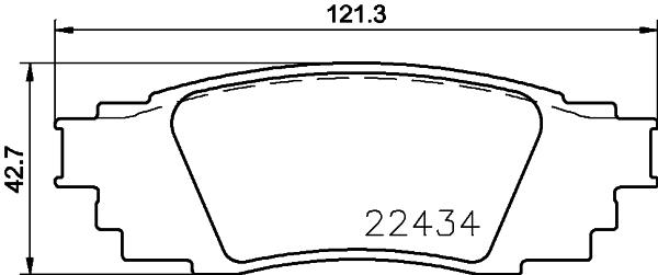 BALATA FREN ARKA- TOYOTA C-HR 1.2-1.8 HYBRID 2016
