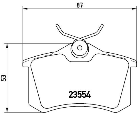 ARKA BALATA FLUENCE-MEGANE II-III-P207-P308-P307-PARTNER-BERLINGO-C2-C3-C4-CROSSLAND- BORA-PASSAT 97 GOLF IV-V-POLO 87X52.9X17