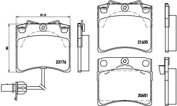 ÖN BALATA T4 97-03 0986TB2210