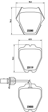 ÖN BALATA FİŞLİ AUDI A4 S4 QUATTRO 97-01 A4 A6 2.7 T-2.7 T QUATTRO 99-05 0986TB2808