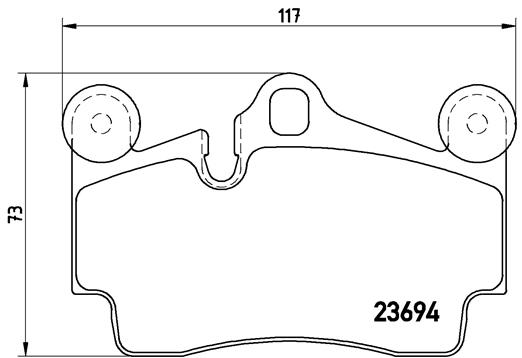 ARKA BALATA TOUAREG 02-10 CAYENNE 02-10 Q7 06-11 112X73 GDB1549 0986TB2456