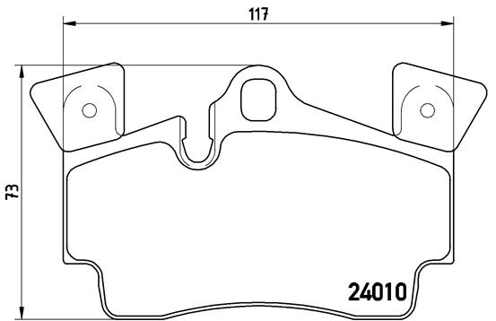 ARKA BALATA TOUAREG 02-10 CAYENNE 02-10 Q7 06-11 112X73 GDB1549 0986TB2456