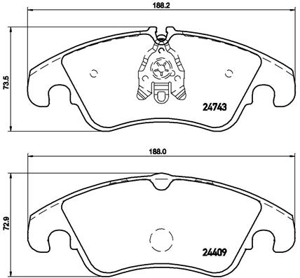 ÖN BALATA FİŞLİ AUDI A4-A5-A6-A7-Q5 2008 0986TB3032