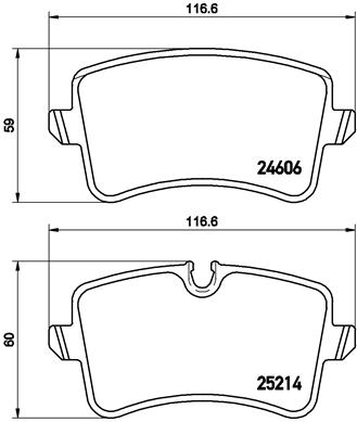 ARKA BALATA AUDI A4 R84 12 A5 13 A6 11 A7 14 Q5 12 2.0TDİ 3.0TDİ PORSCHE MACAN 14 0986TB3177