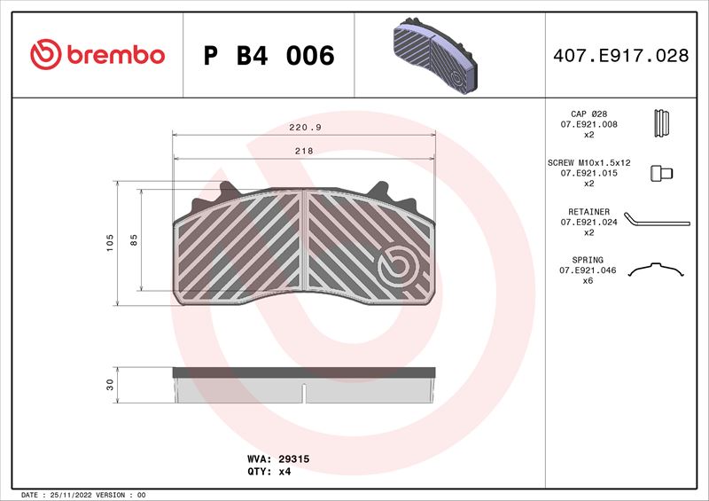 FREN BALATASI MERCEDES-BENZ ACTROS MP4-MP5 07/11- -MERCEDES-BENZ ANTOS 07/12-12/18-MERCEDES-BENZ ARO