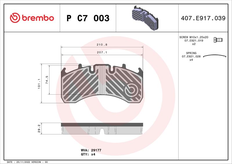 FREN BALATASI MERITOR LM - -MERITOR LMC - -MERITOR TAC - -MERITOR TM - -RENAULT TRUCKS C 01/13- -REN