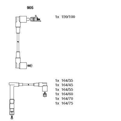 ATESLEME KABLOSU SETI MERCEDES M104 W124 S124 C124 A124 W140 R129