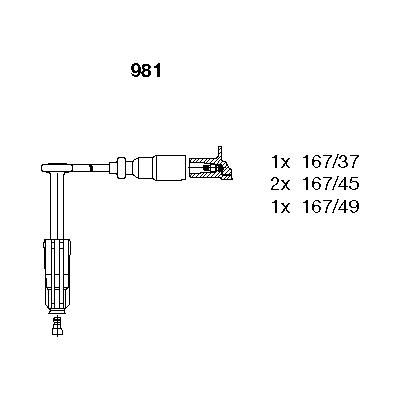 ATESLEME KABLOSU SETI MERCEDES M111 C-CLASS W202 S202