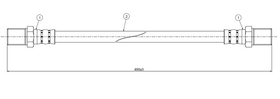 FREN HORTUMU ARKA 404 PİCK-UP 72-80
