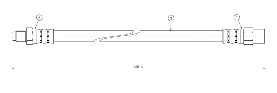ARKA FREN HORTUMU SAG/SOL VOLVO S60 I 00 10 S80 I 08 06 V70 II 00 07 XC70 00 07
