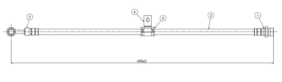 FREN HORTUMU ÖN CİVİC SL-SP-SS-WC 80-83