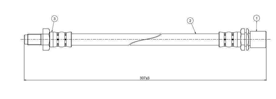 FREN HORTUMU ARKA CRESSİA GX-LX-RX-60 S.W. 81-84