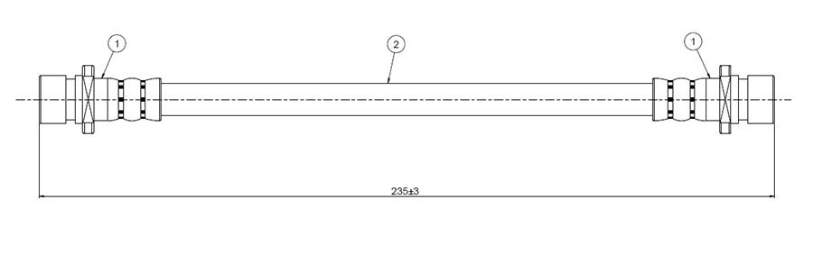 FREN HORTUMU ARKA INTEGRA DA 1.6 86-90