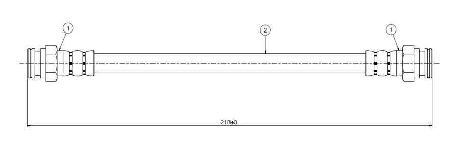 FREN HORTUMU ARKA C4 PİCASSO 08-