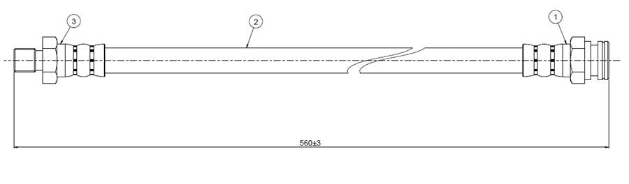 FREN HORTUMU ARKA PİCK-UP 4X4 83-85